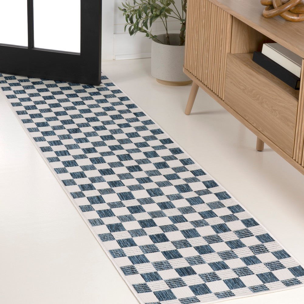 Laurel Traditional Cottage Checkerboard Indoor/Outdoor Area Rug