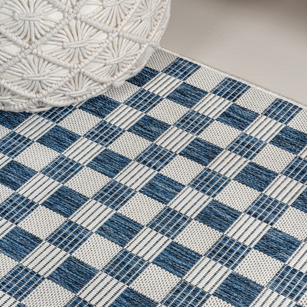 Laurel Traditional Cottage Checkerboard Indoor/Outdoor Area Rug
