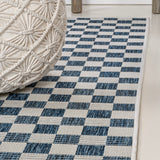 Laurel Traditional Cottage Checkerboard Indoor/Outdoor Area Rug
