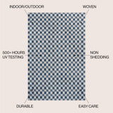 Laurel Traditional Cottage Checkerboard Indoor/Outdoor Area Rug