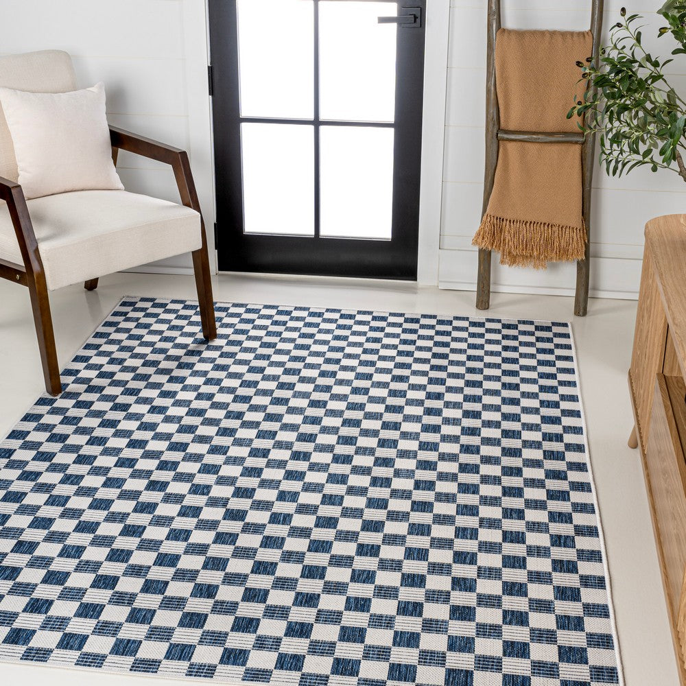 Laurel Traditional Cottage Checkerboard Indoor/Outdoor Area Rug