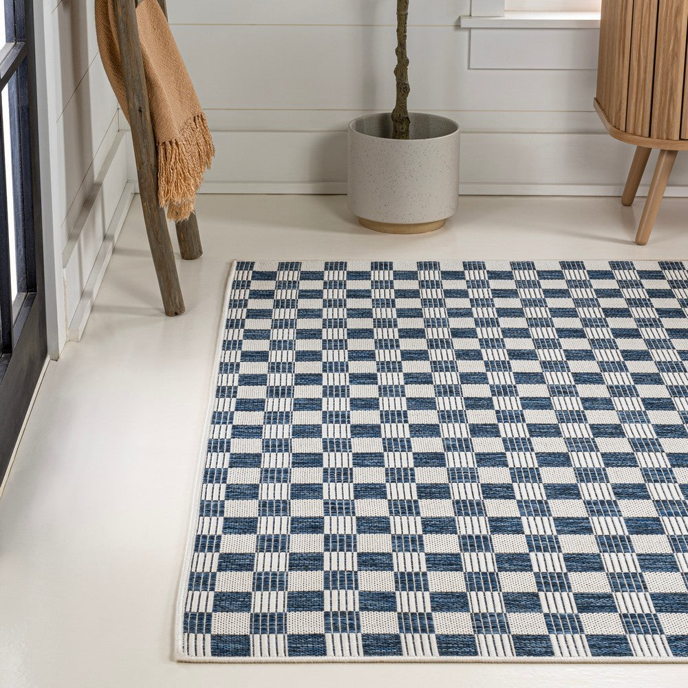 Laurel Traditional Cottage Checkerboard Indoor/Outdoor Area Rug