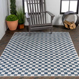 Laurel Traditional Cottage Checkerboard Indoor/Outdoor Area Rug
