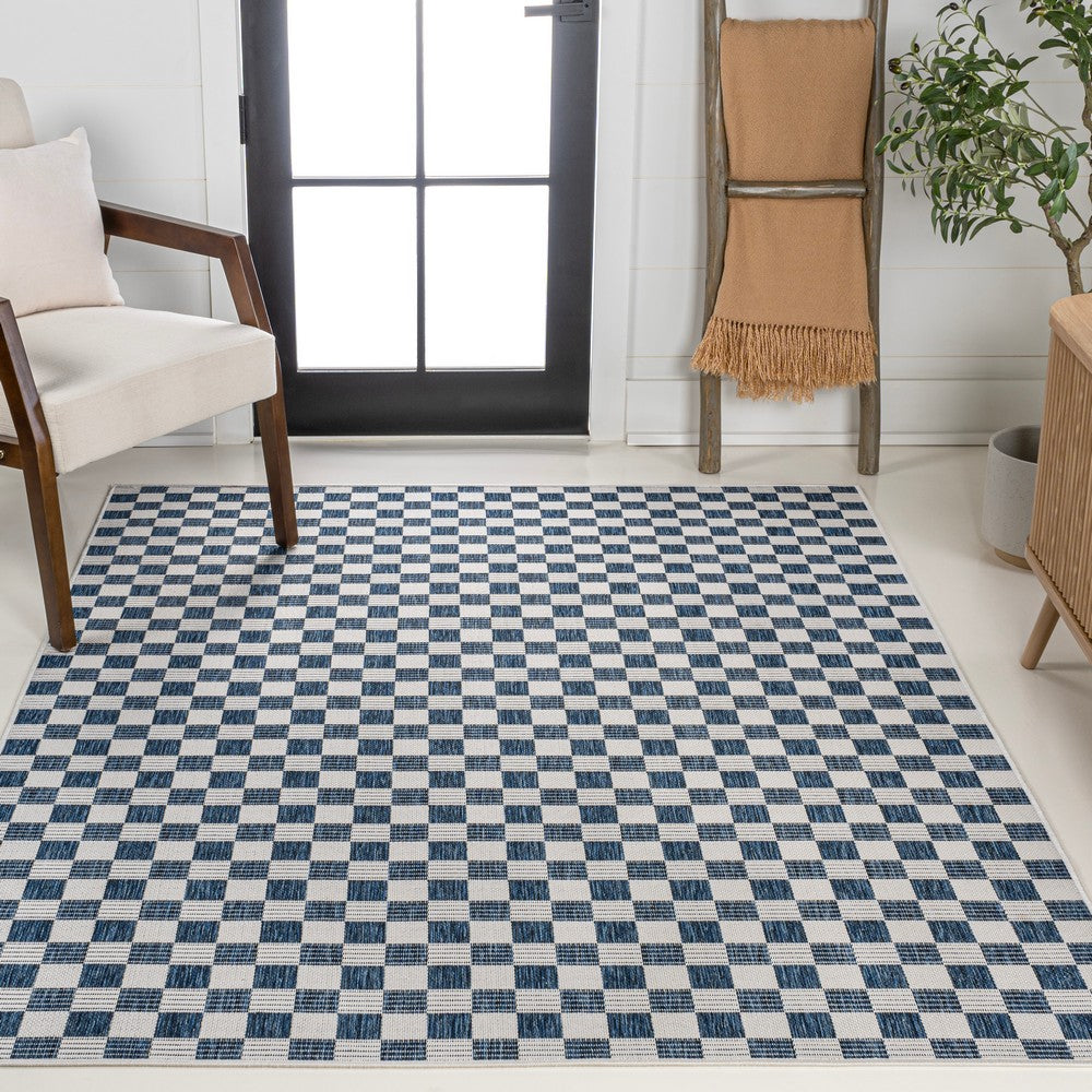 Laurel Traditional Cottage Checkerboard Indoor/Outdoor Area Rug