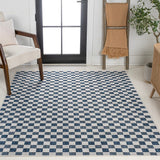 Laurel Traditional Cottage Checkerboard Indoor/Outdoor Area Rug