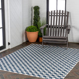 Laurel Traditional Cottage Checkerboard Indoor/Outdoor Area Rug