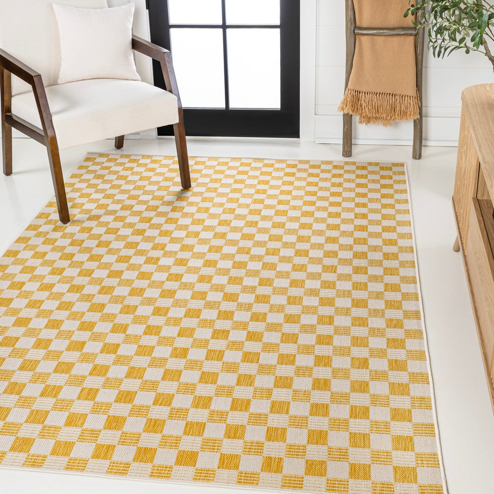 Laurel Traditional Cottage Checkerboard Indoor/Outdoor Area Rug