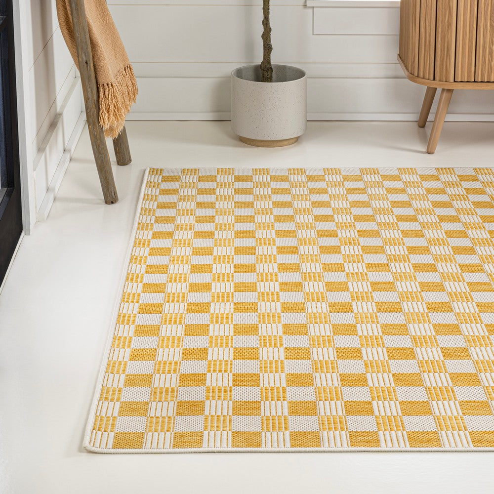 Laurel Traditional Cottage Checkerboard Indoor/Outdoor Area Rug