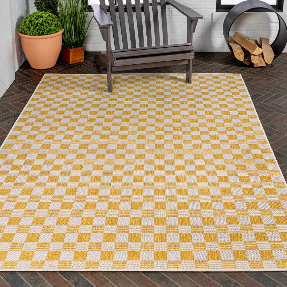 Laurel Traditional Cottage Checkerboard Indoor/Outdoor Area Rug