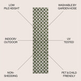 Laurel Traditional Cottage Checkerboard Indoor/Outdoor Area Rug
