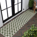 Laurel Traditional Cottage Checkerboard Indoor/Outdoor Area Rug