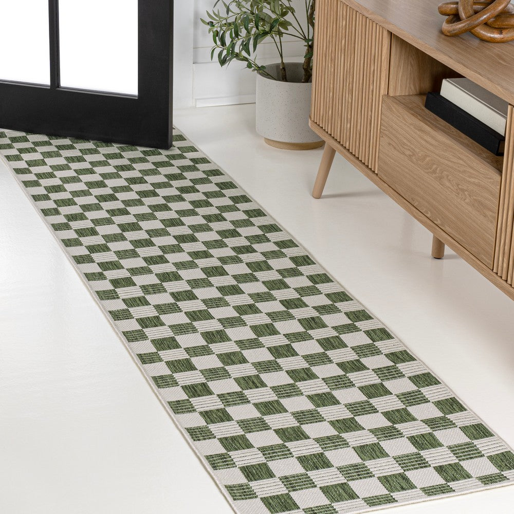 Laurel Traditional Cottage Checkerboard Indoor/Outdoor Area Rug