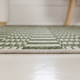 Laurel Traditional Cottage Checkerboard Indoor/Outdoor Area Rug
