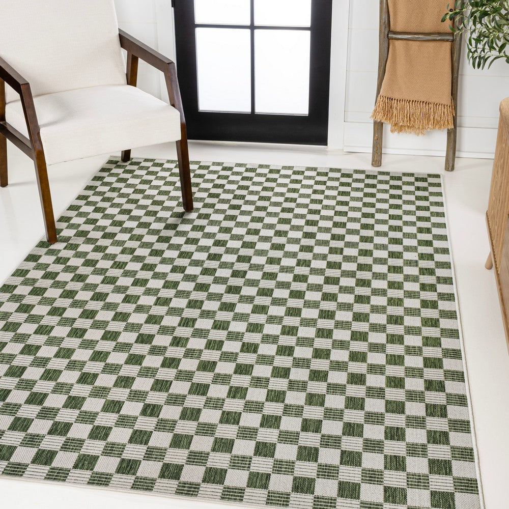 Laurel Traditional Cottage Checkerboard Indoor/Outdoor Area Rug