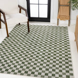 Laurel Traditional Cottage Checkerboard Indoor/Outdoor Area Rug