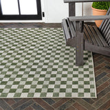 Laurel Traditional Cottage Checkerboard Indoor/Outdoor Area Rug