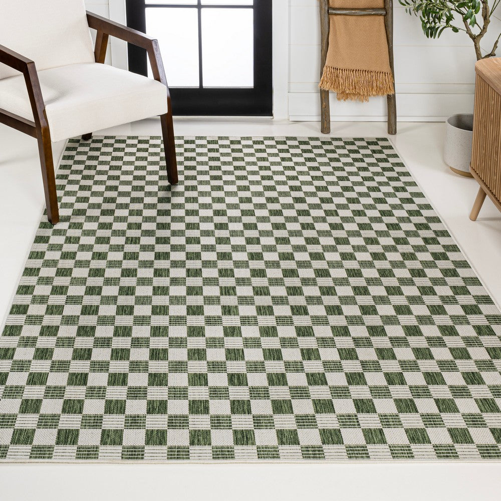 Laurel Traditional Cottage Checkerboard Indoor/Outdoor Area Rug
