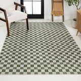 Laurel Traditional Cottage Checkerboard Indoor/Outdoor Area Rug