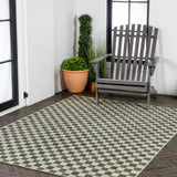 Laurel Traditional Cottage Checkerboard Indoor/Outdoor Area Rug