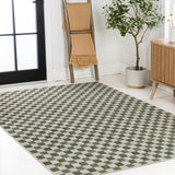 Laurel Traditional Cottage Checkerboard Indoor/Outdoor Area Rug