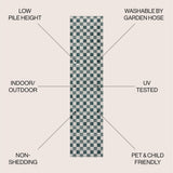 Laurel Traditional Cottage Checkerboard Indoor/Outdoor Area Rug