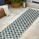 Laurel Traditional Cottage Checkerboard Indoor/Outdoor Area Rug