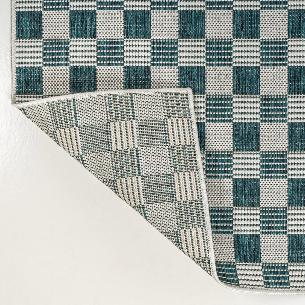 Laurel Traditional Cottage Checkerboard Indoor/Outdoor Area Rug