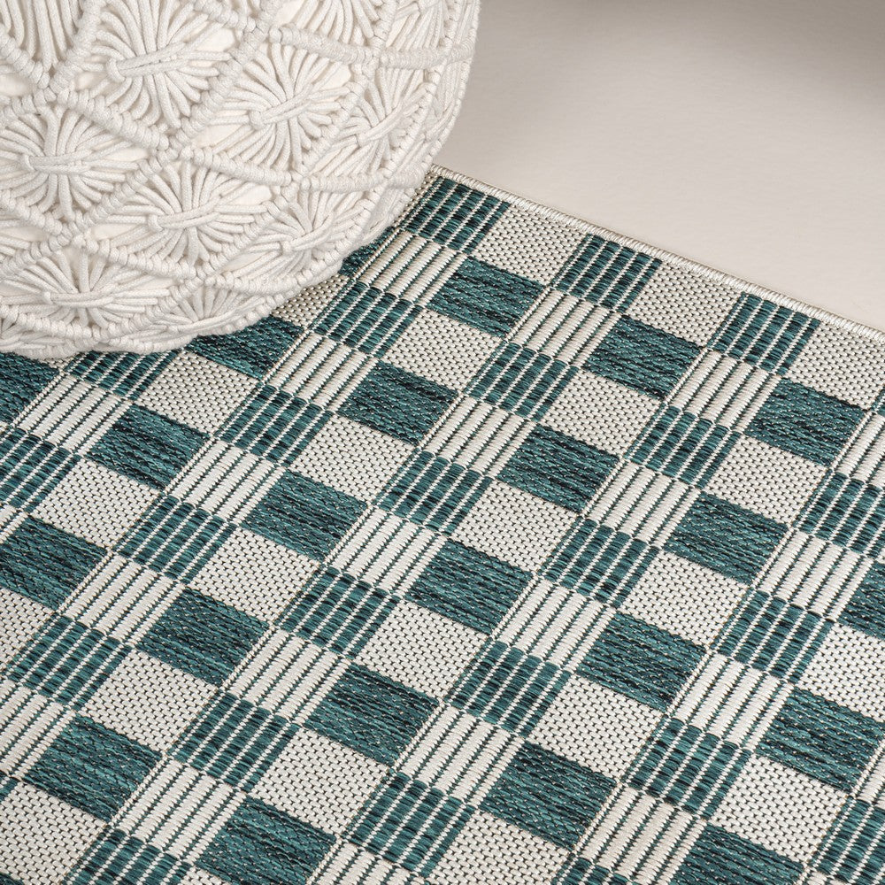 Laurel Traditional Cottage Checkerboard Indoor/Outdoor Area Rug