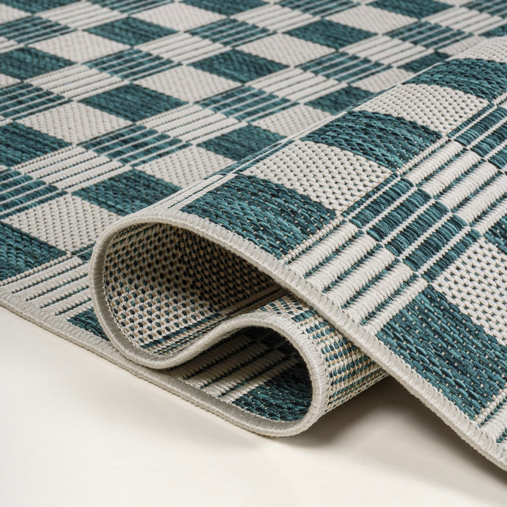 Laurel Traditional Cottage Checkerboard Indoor/Outdoor Area Rug