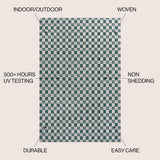 Laurel Traditional Cottage Checkerboard Indoor/Outdoor Area Rug