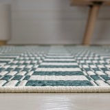 Laurel Traditional Cottage Checkerboard Indoor/Outdoor Area Rug