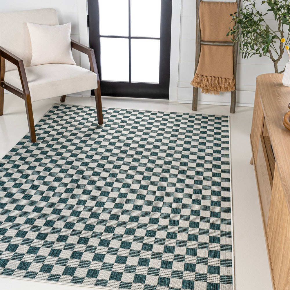 Laurel Traditional Cottage Checkerboard Indoor/Outdoor Area Rug