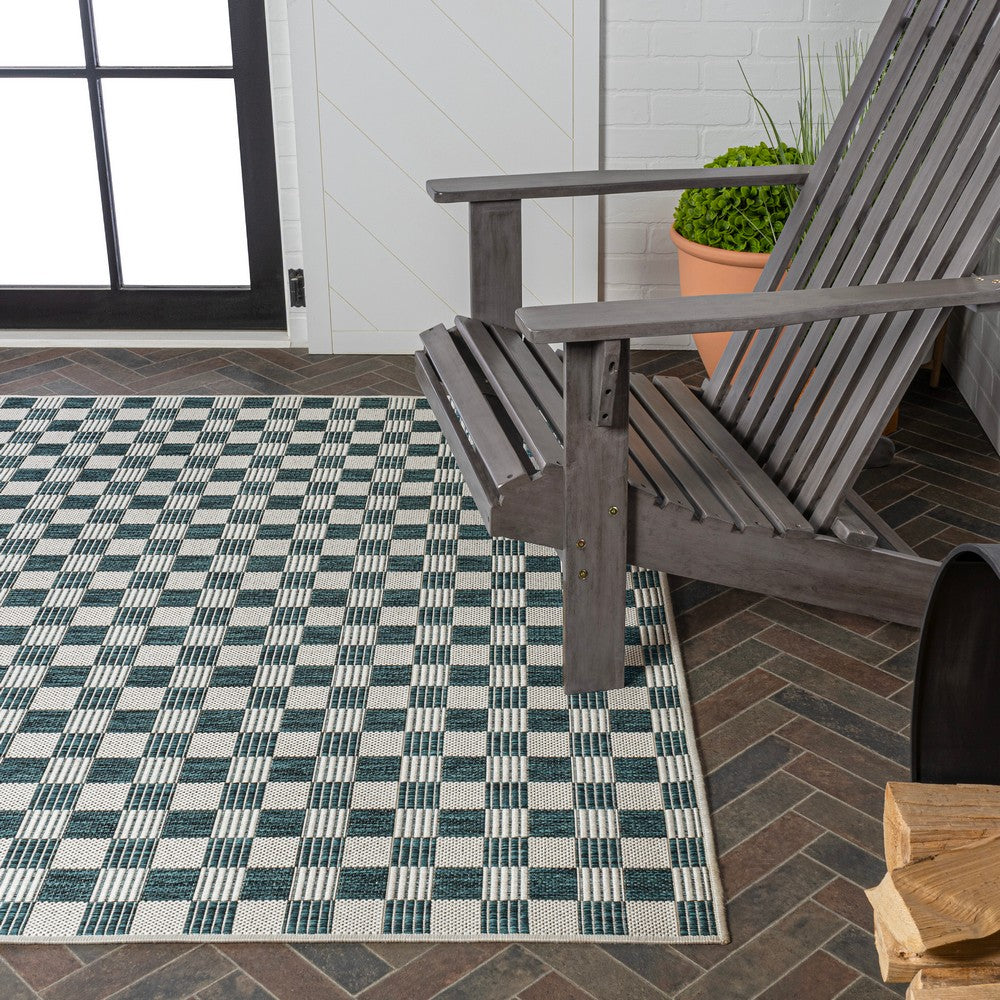 Laurel Traditional Cottage Checkerboard Indoor/Outdoor Area Rug