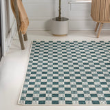 Laurel Traditional Cottage Checkerboard Indoor/Outdoor Area Rug