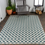 Laurel Traditional Cottage Checkerboard Indoor/Outdoor Area Rug