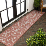 Domani Traditional Classic All-Over Scroll Indoor/Outdoor Area Rug