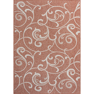 Domani Traditional Classic All-Over Scroll Indoor/Outdoor Area Rug
