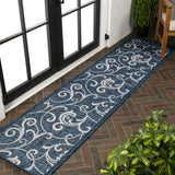 Domani Traditional Classic All-Over Scroll Indoor/Outdoor Area Rug