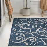 Domani Traditional Classic All-Over Scroll Indoor/Outdoor Area Rug