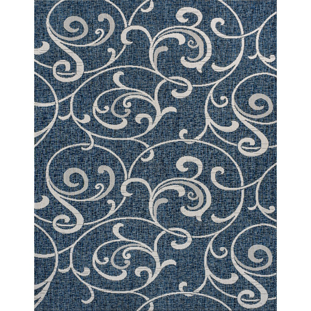 Domani Traditional Classic All-Over Scroll Indoor/Outdoor Area Rug