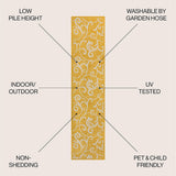Domani Traditional Classic All-Over Scroll Indoor/Outdoor Area Rug
