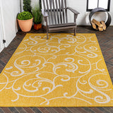 Domani Traditional Classic All-Over Scroll Indoor/Outdoor Area Rug