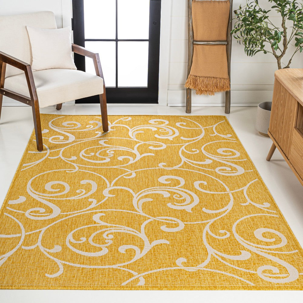 Domani Traditional Classic All-Over Scroll Indoor/Outdoor Area Rug