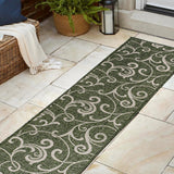 Domani Traditional Classic All-Over Scroll Indoor/Outdoor Area Rug