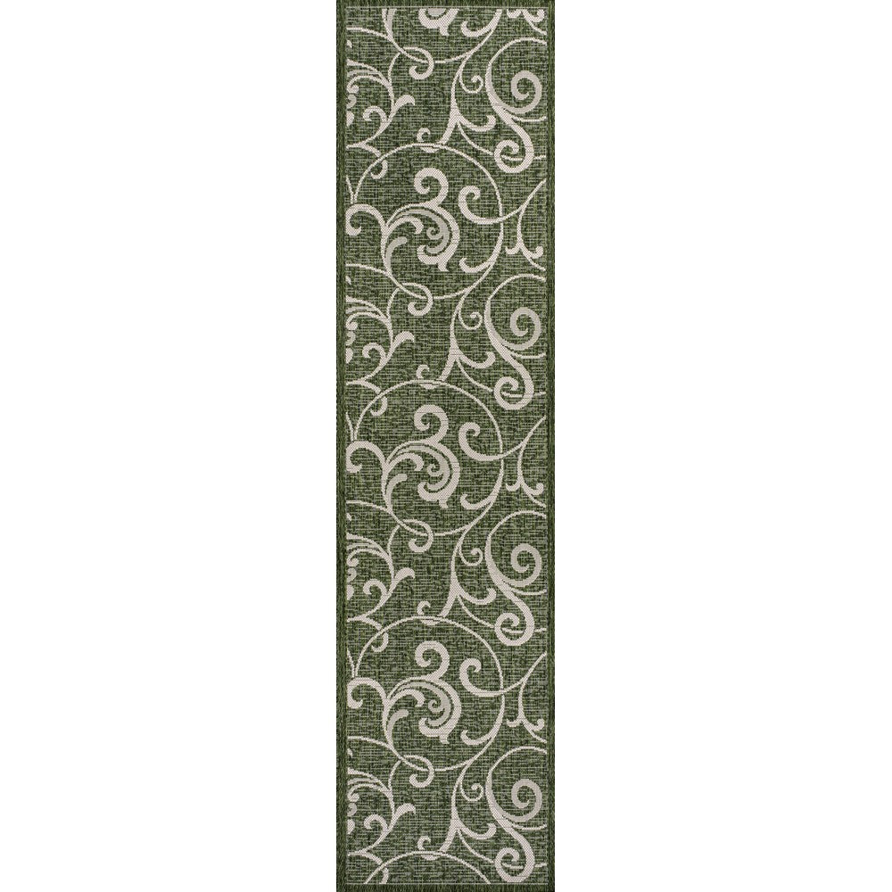 Domani Traditional Classic All-Over Scroll Indoor/Outdoor Area Rug
