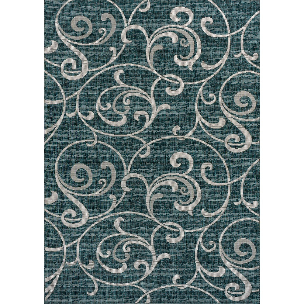 Domani Traditional Classic All-Over Scroll Indoor/Outdoor Area Rug