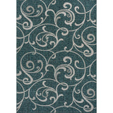 Domani Traditional Classic All-Over Scroll Indoor/Outdoor Area Rug