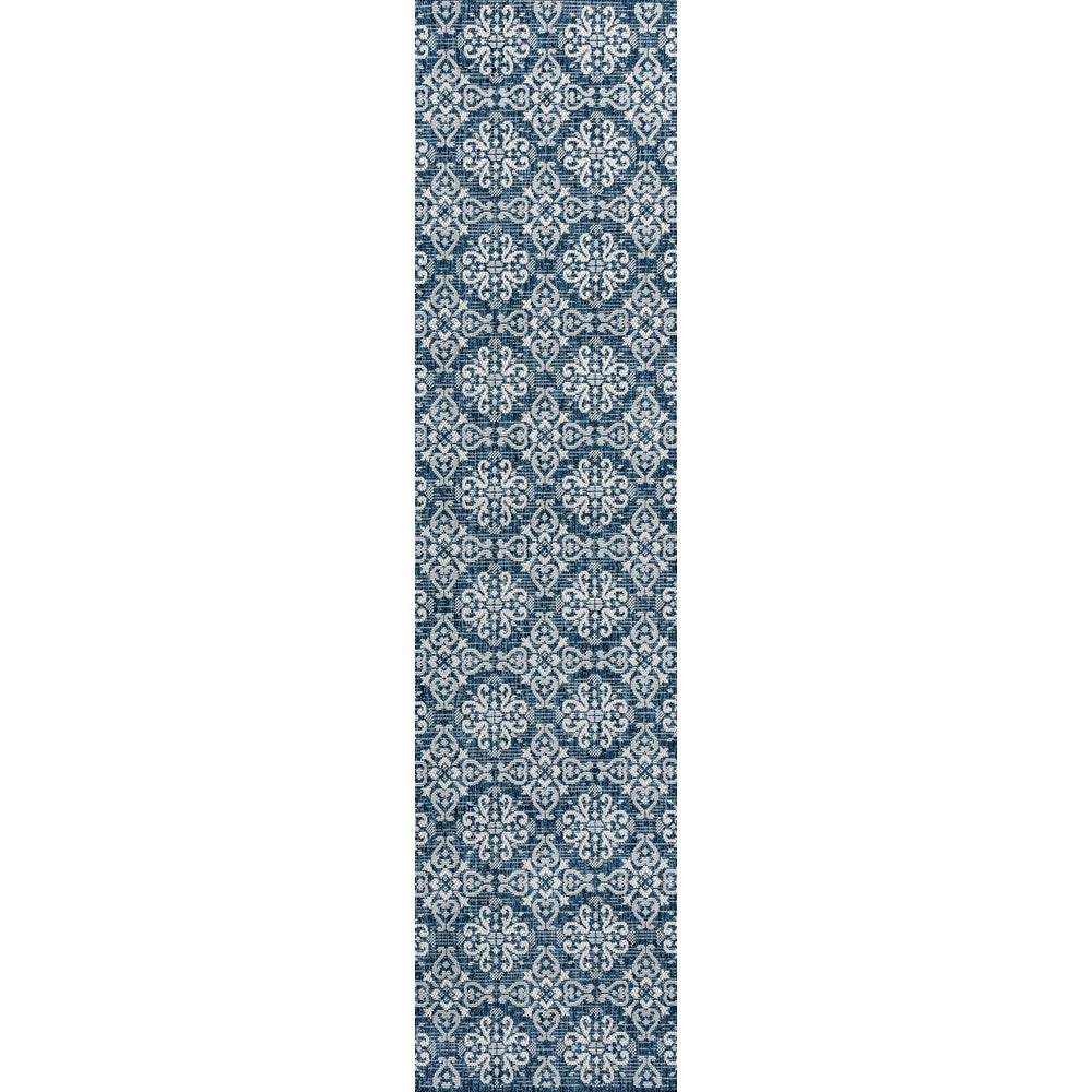 Nexus Traditional Mediterranean Tile Design Indoor/Outdoor Area Rug