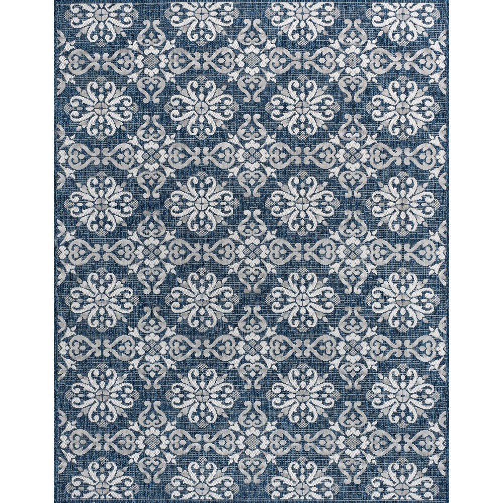 Nexus Traditional Mediterranean Tile Design Indoor/Outdoor Area Rug