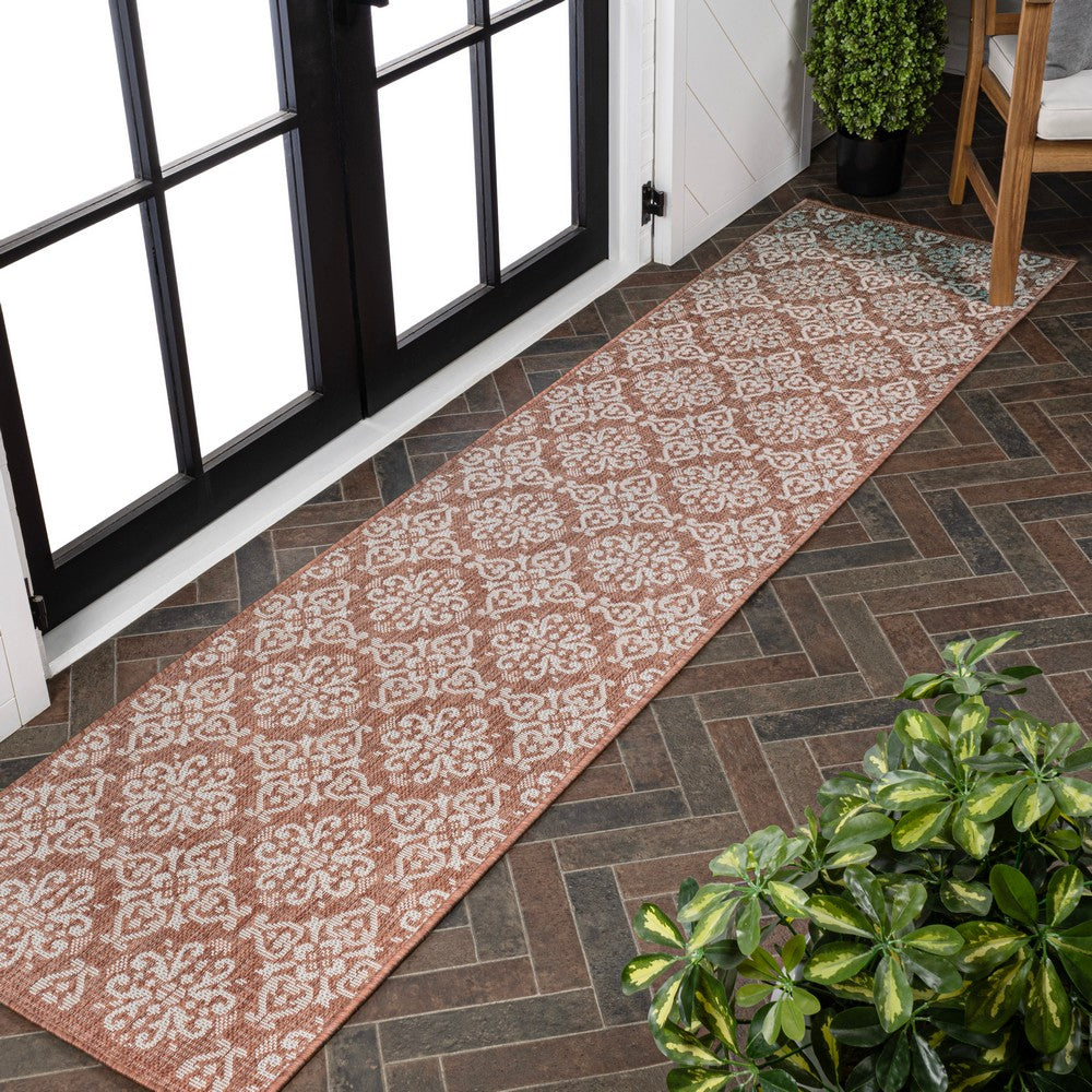 Nexus Traditional Mediterranean Tile Design Indoor/Outdoor Area Rug
